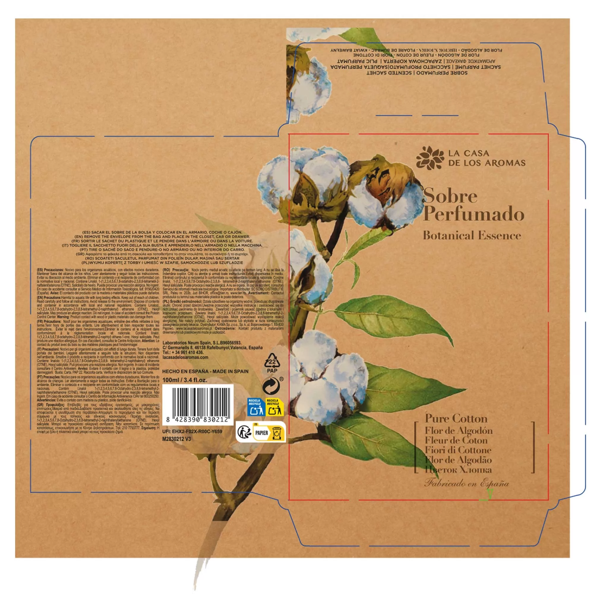 Sobres Perfumados para Armarios Pure Cotton Botanical - Vista 2