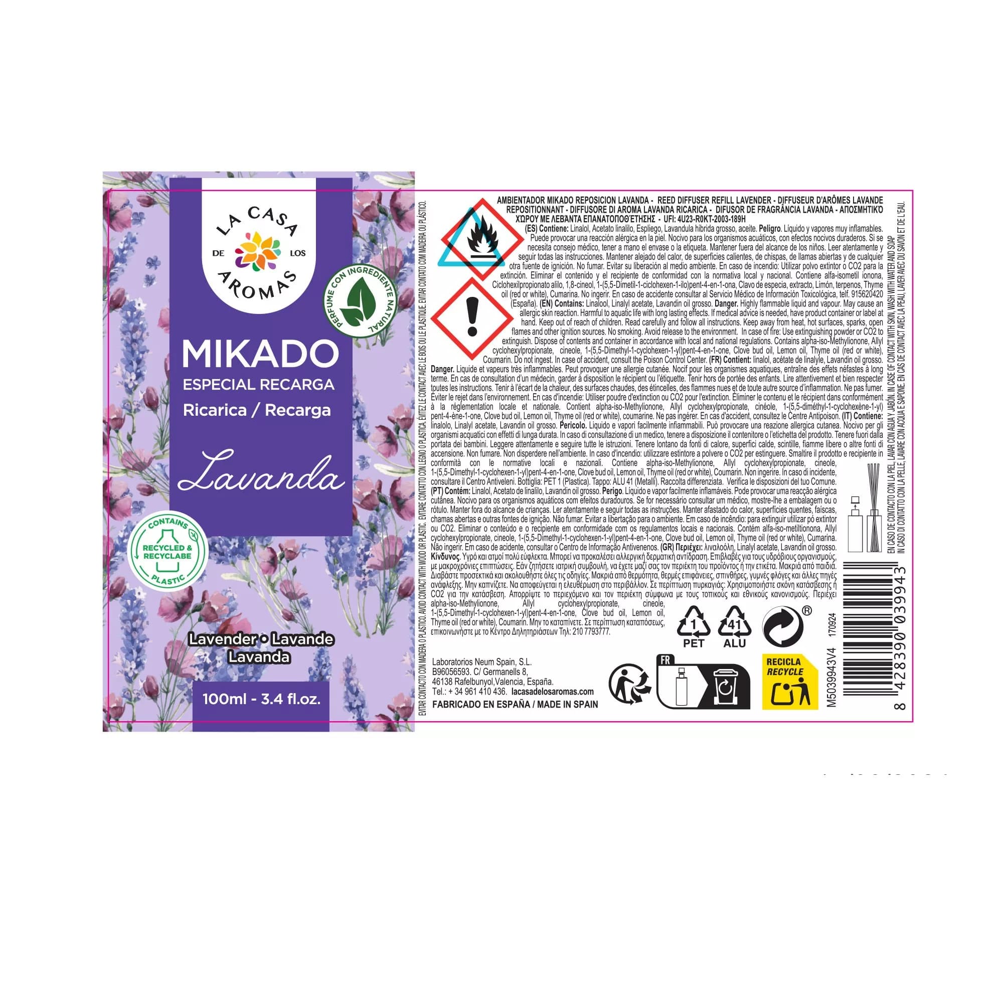 Ambientador Mikado Reposición Lavanda - Vista 5