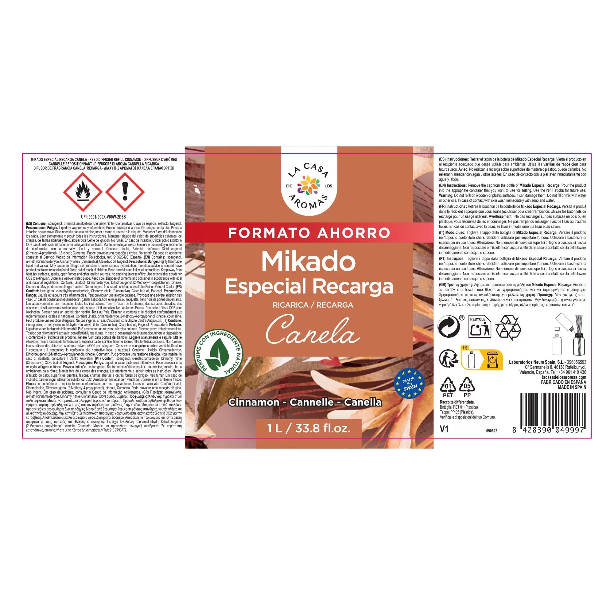 Ambientador Mikado Reposición Canela - Vista 2