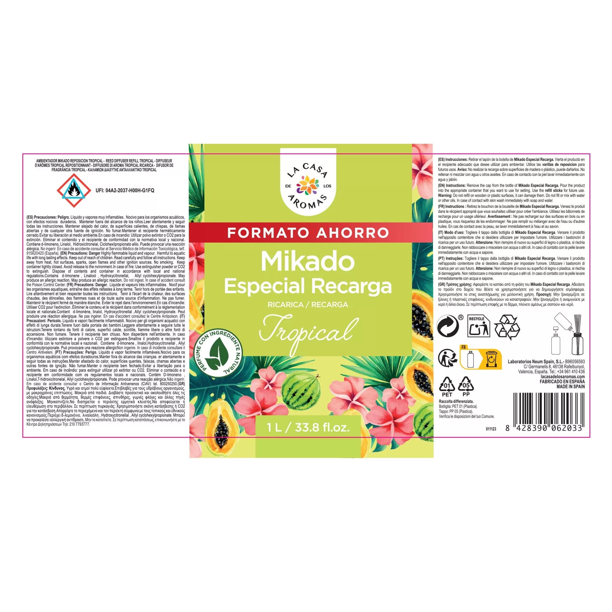 Ambientador Mikado Reposición Tropical - Vista 4