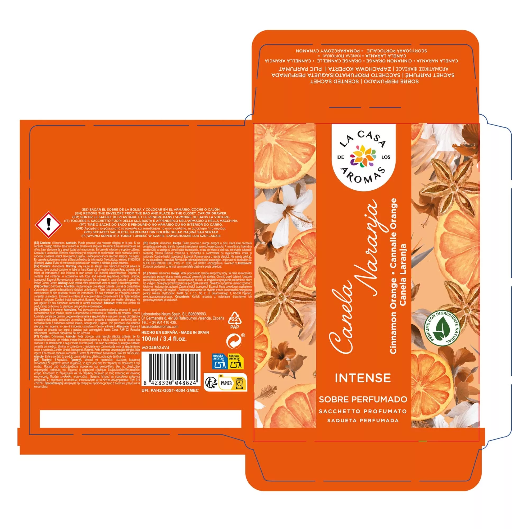 Sobre Perfumado Canela Naranja - Vista 2