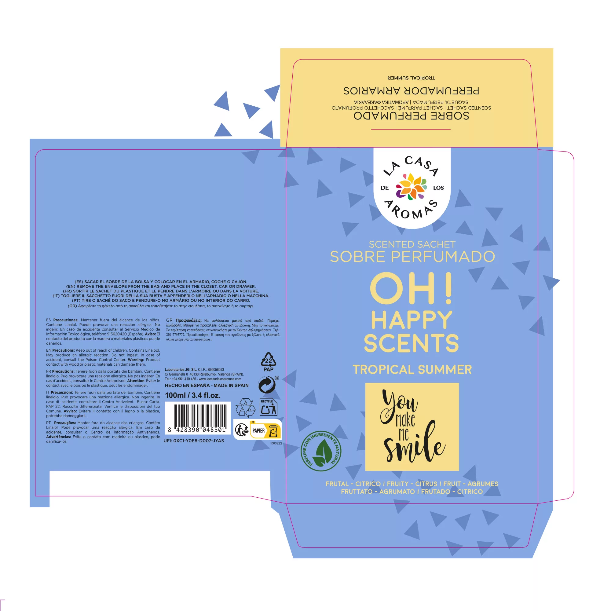 Sobre Perfumado OH Happy Scents Tropical Summer - Vista 3