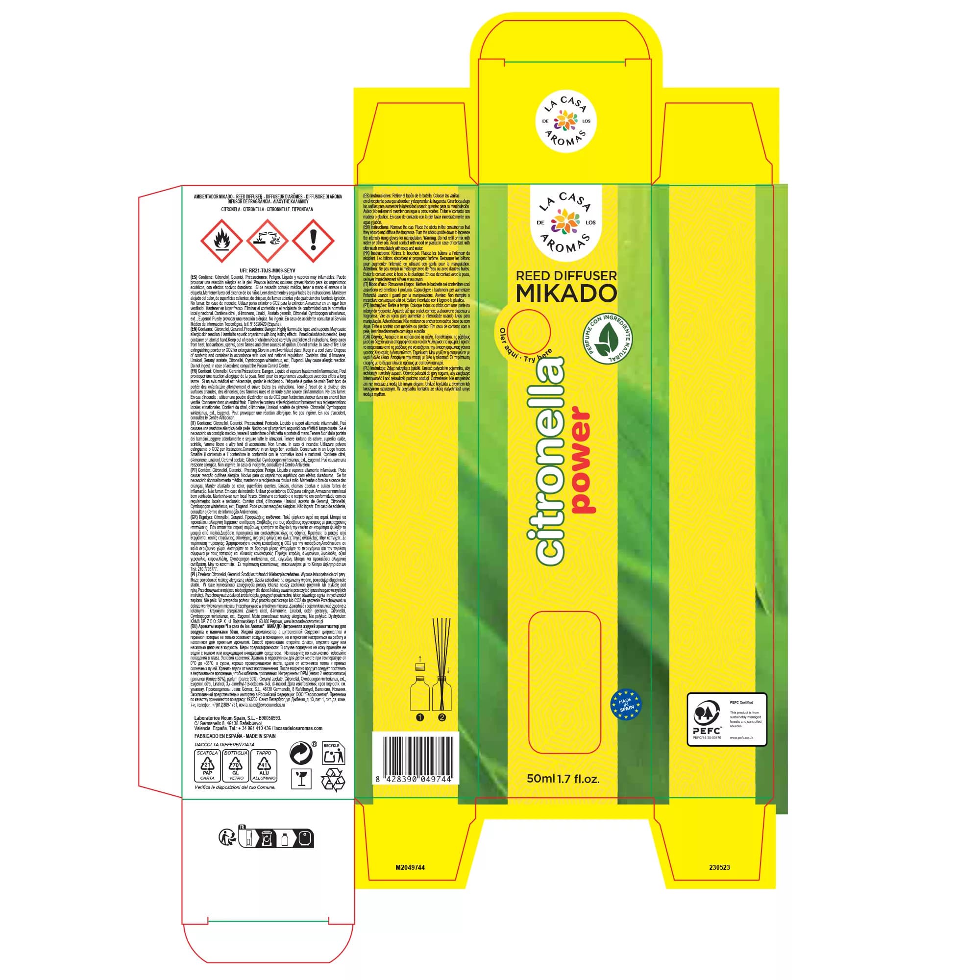 Ambientador Mikado Citronela, 50ml - Vista 3