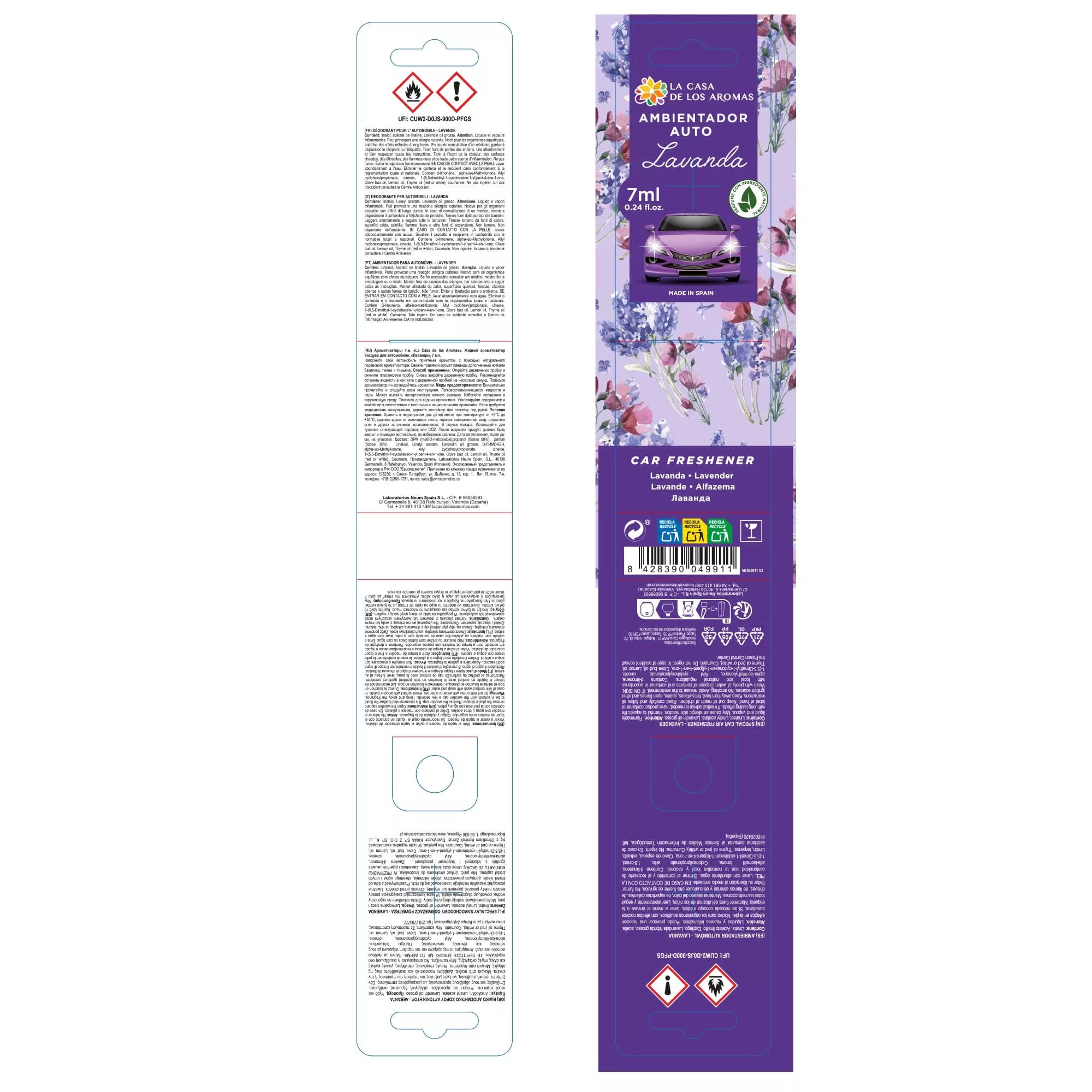 Ambientador Coche Lavanda Colgador - Vista 3