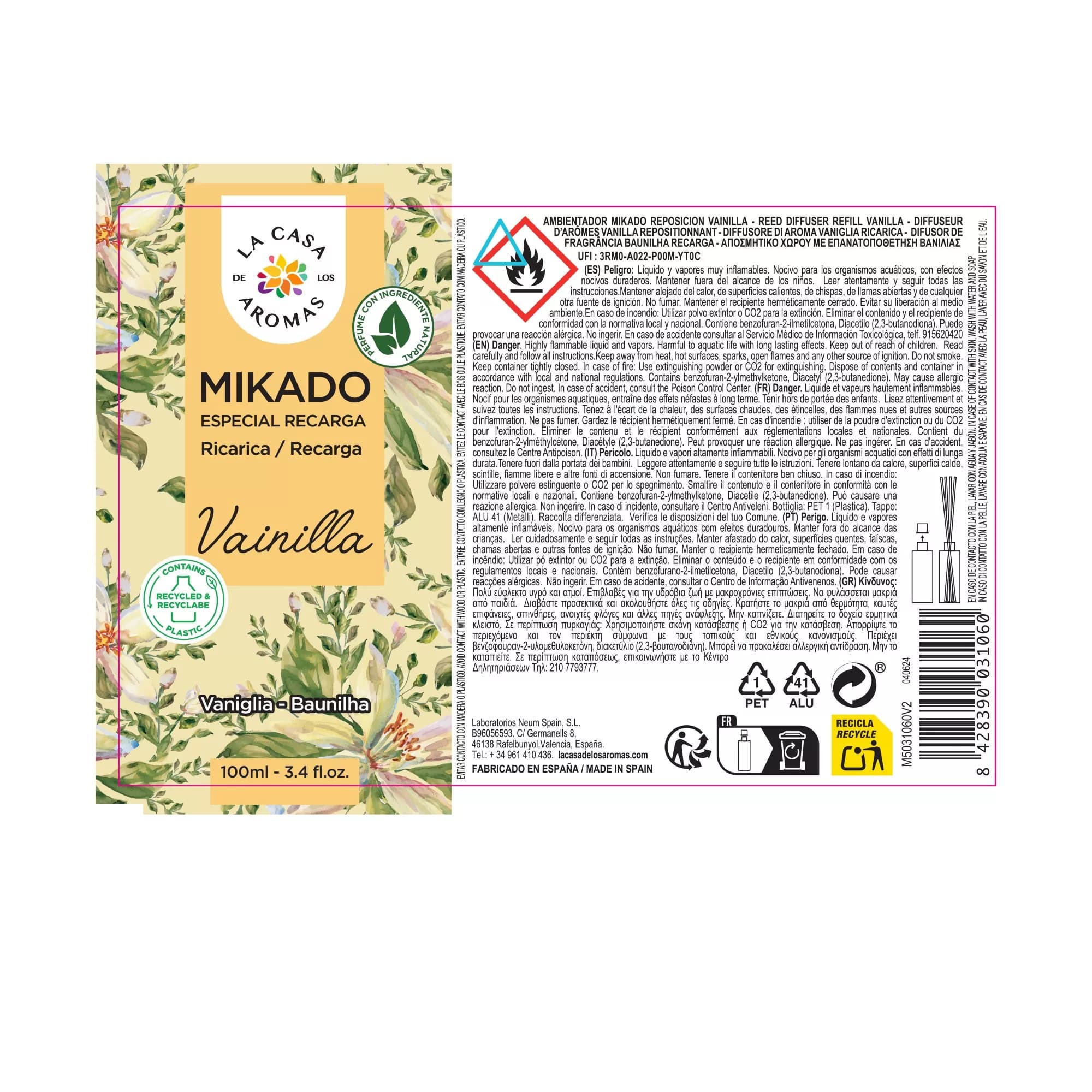 Ambientador Mikado Reposición Vainilla - Vista 4