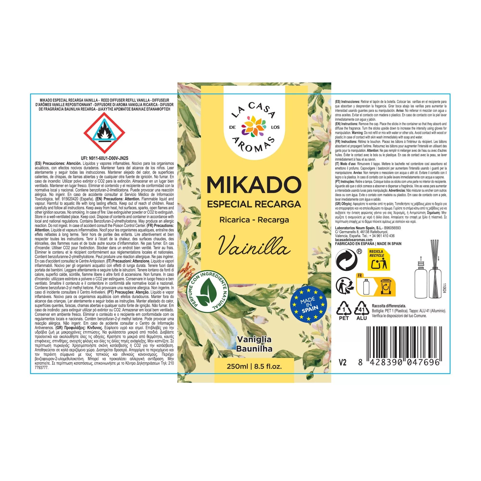 Ambientador Mikado Reposición Vainilla - Vista 5