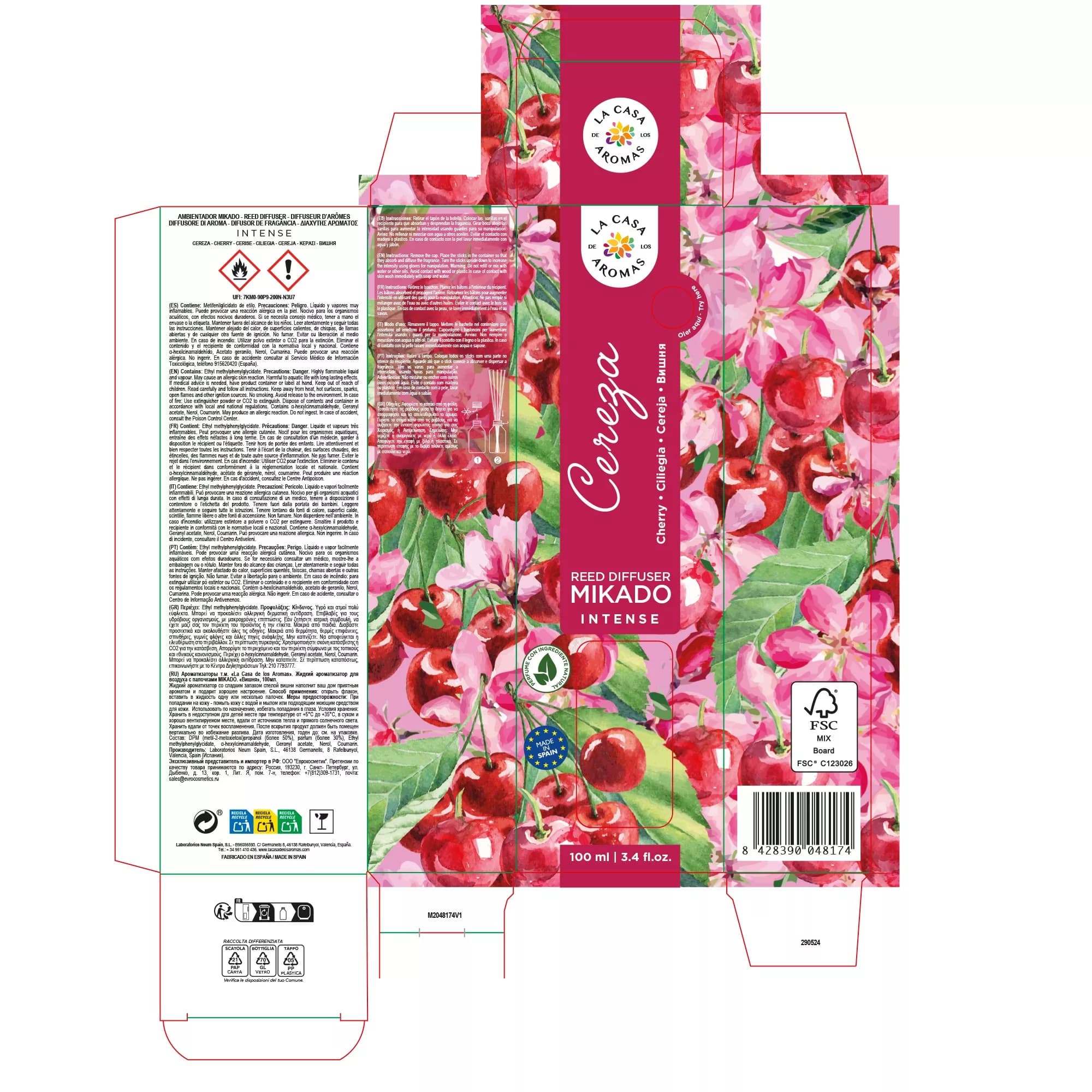 Ambientador Mikado Intense 100ml Cereza. Frutal y Anisada - Vista 4