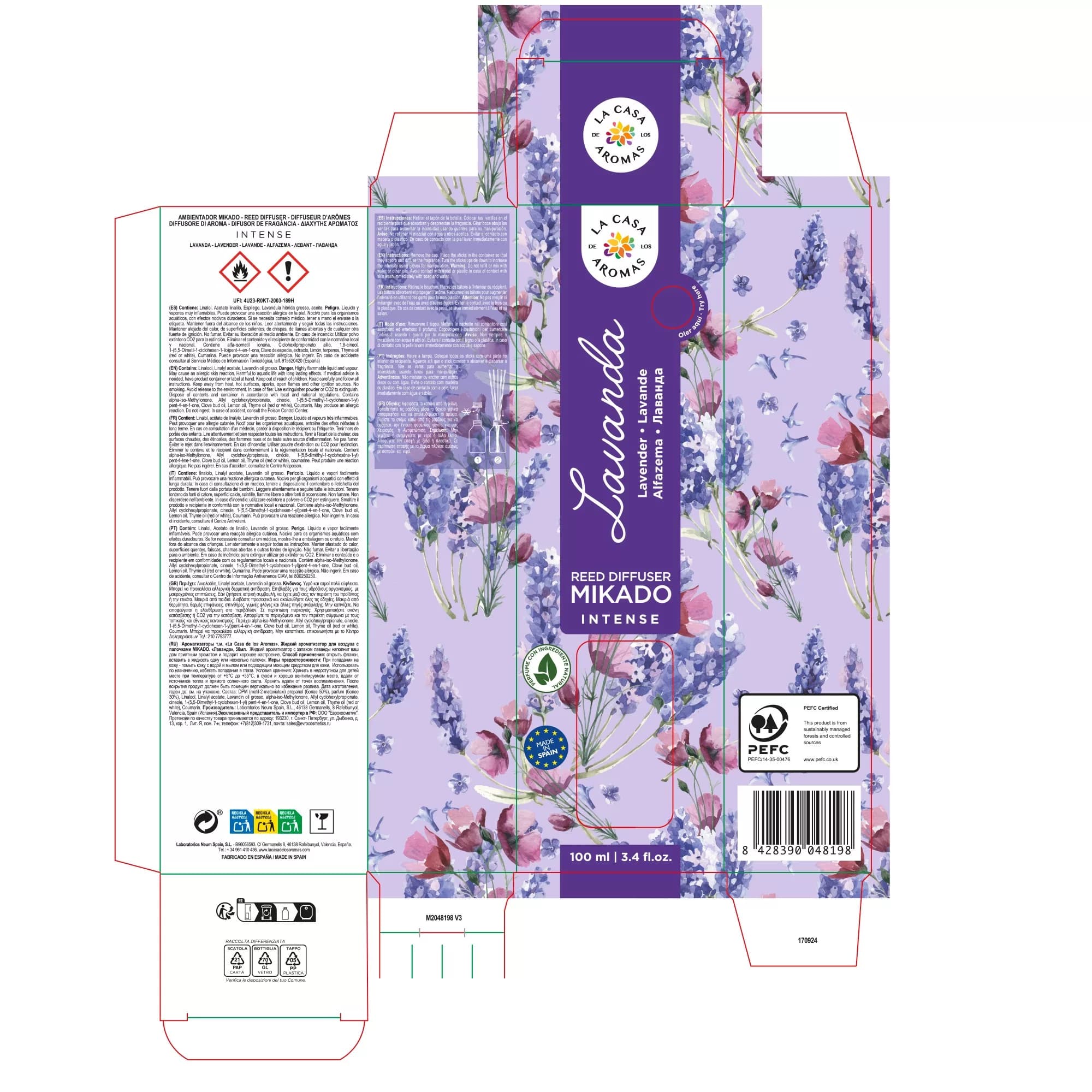 Ambientador Mikado Lavanda Intense 100ml. Dulces sueños. - Vista 3