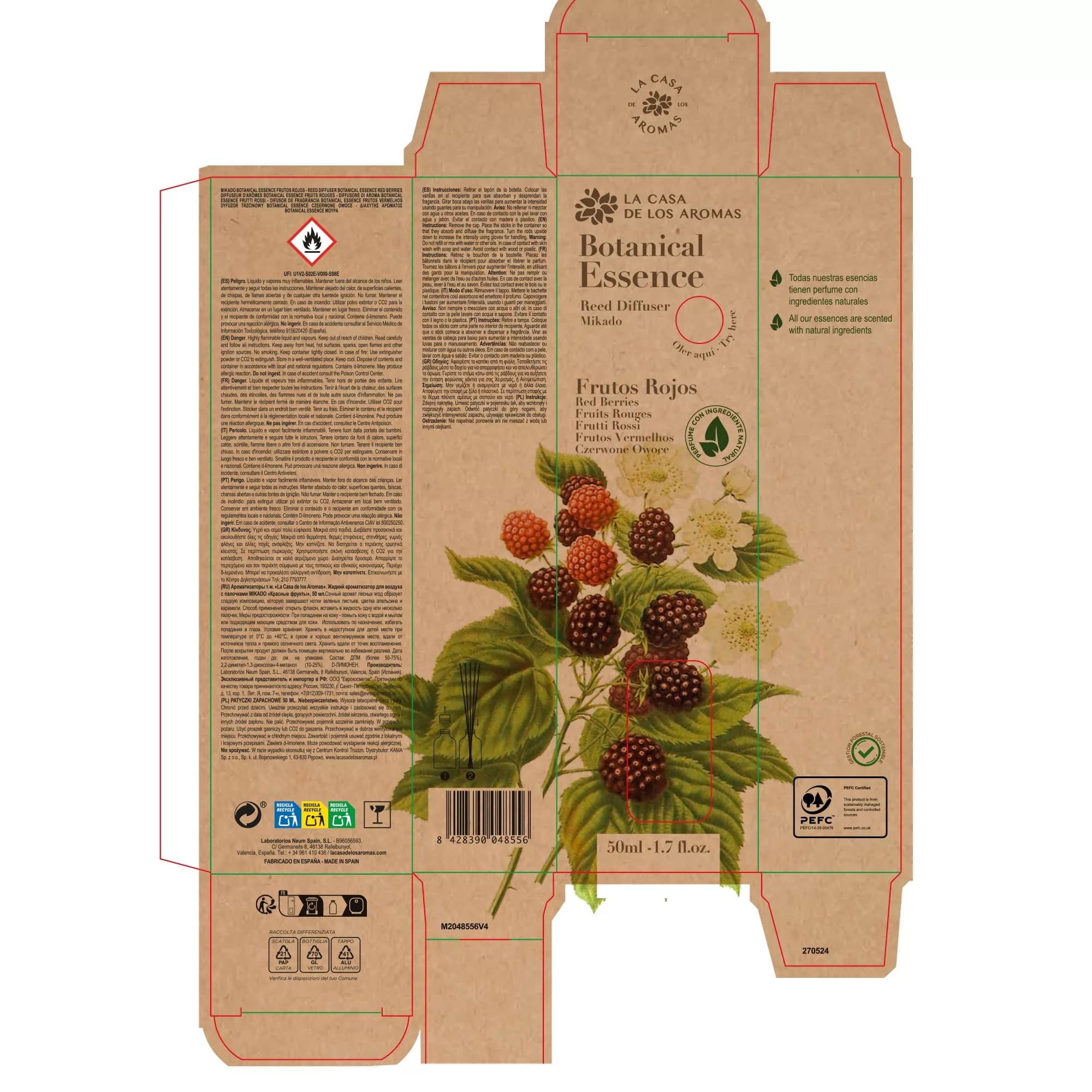 Ambientador Mikado Frutos Rojos Botanical 50ml - Vista 3