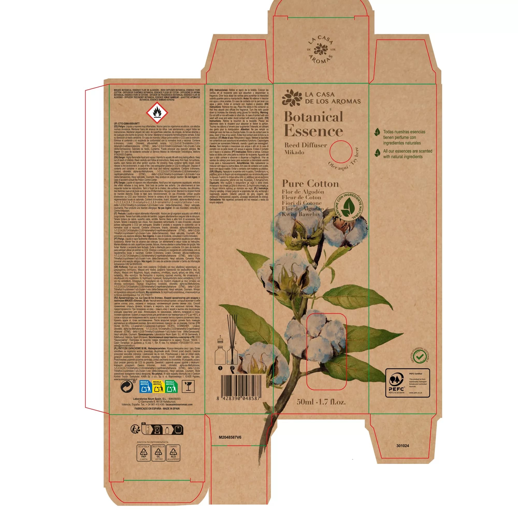 Mikado Botanical Pure Cotton 50ml - Vista 3