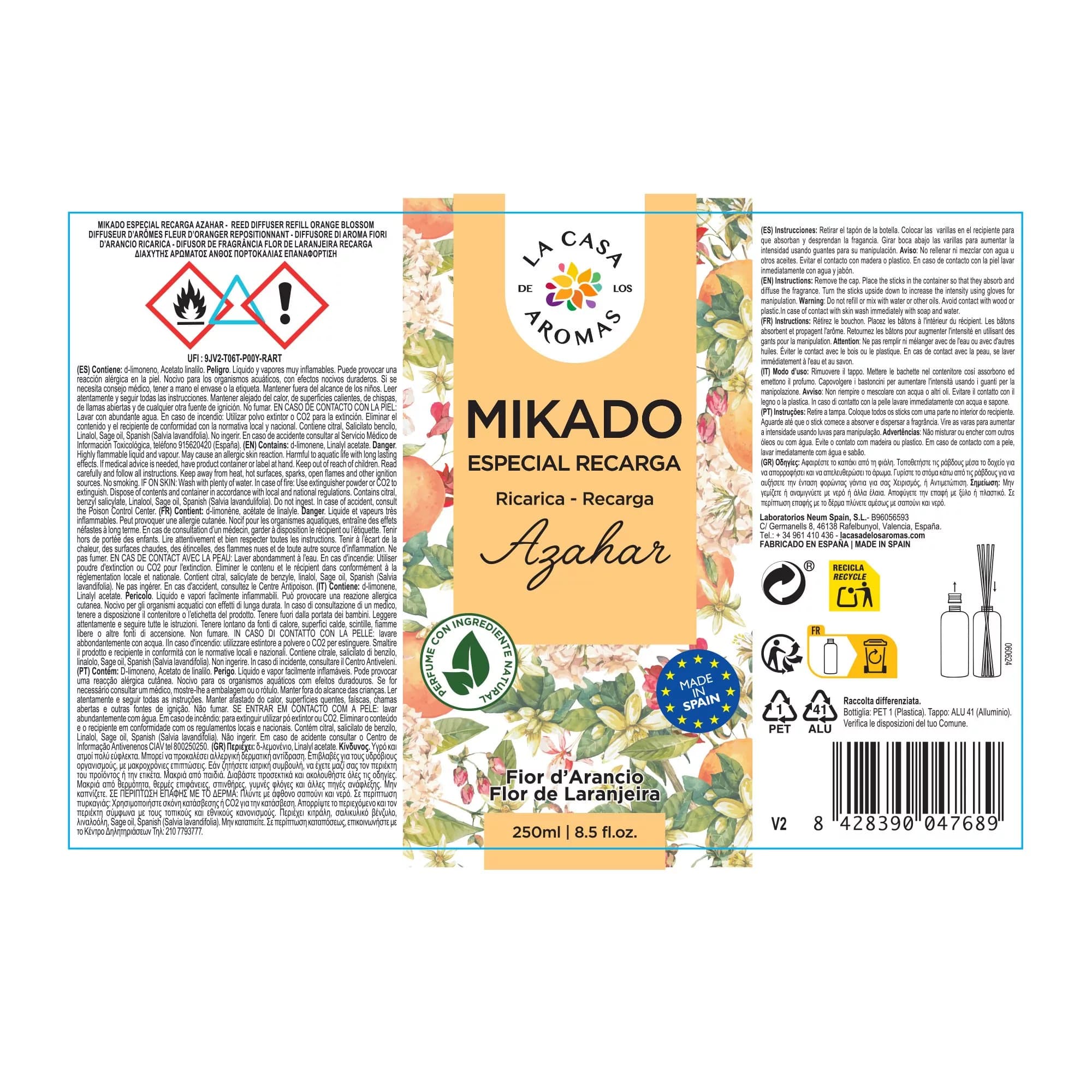 Ambientador Mikado Reposición Azahar - Vista 4