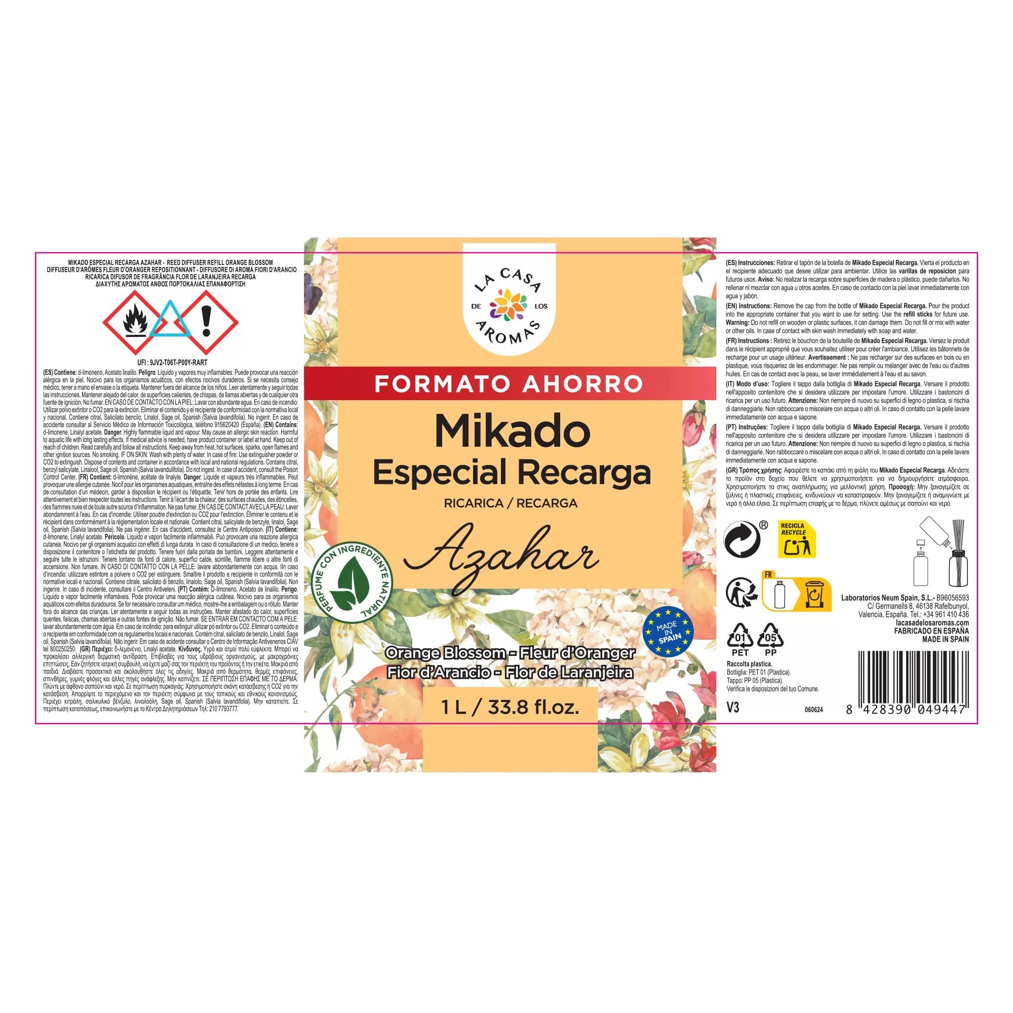 Ambientador Mikado Reposición Azahar - Vista 2