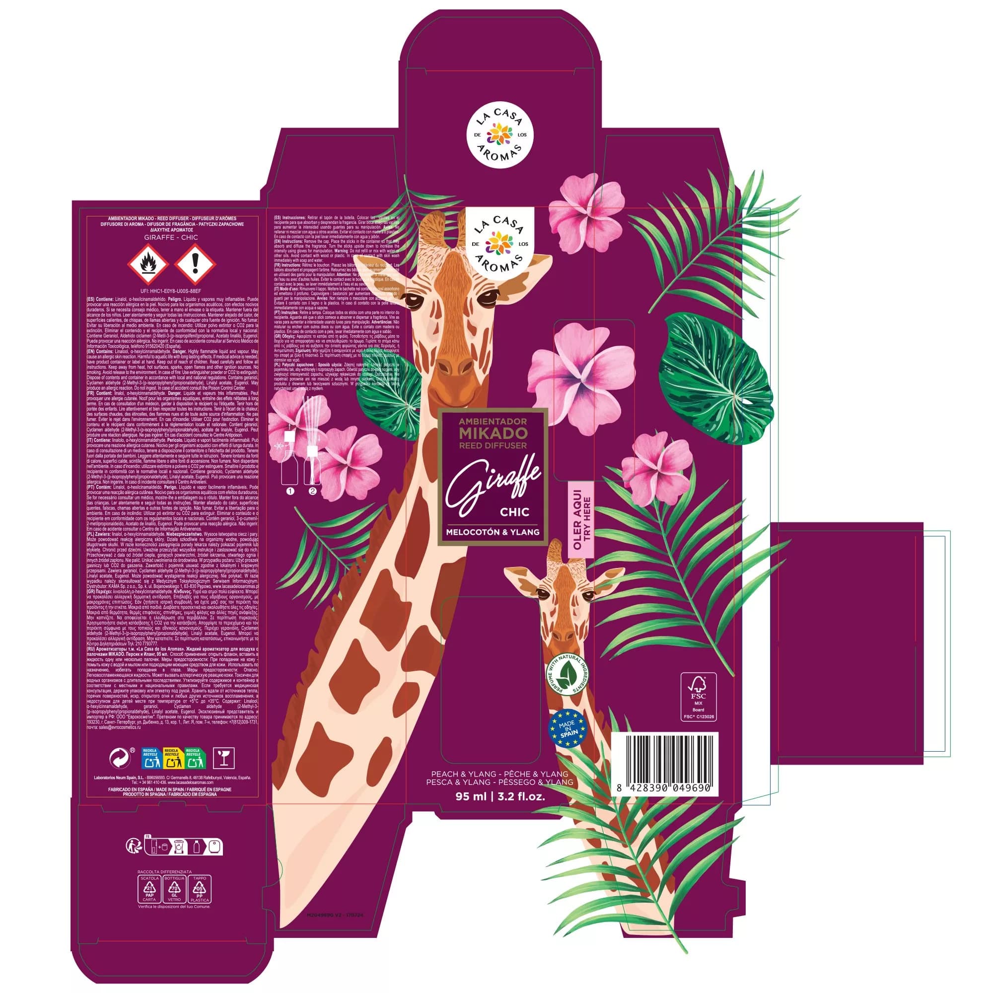 Mikado Ambientador Giraffe Chic, 95ml - Vista 3