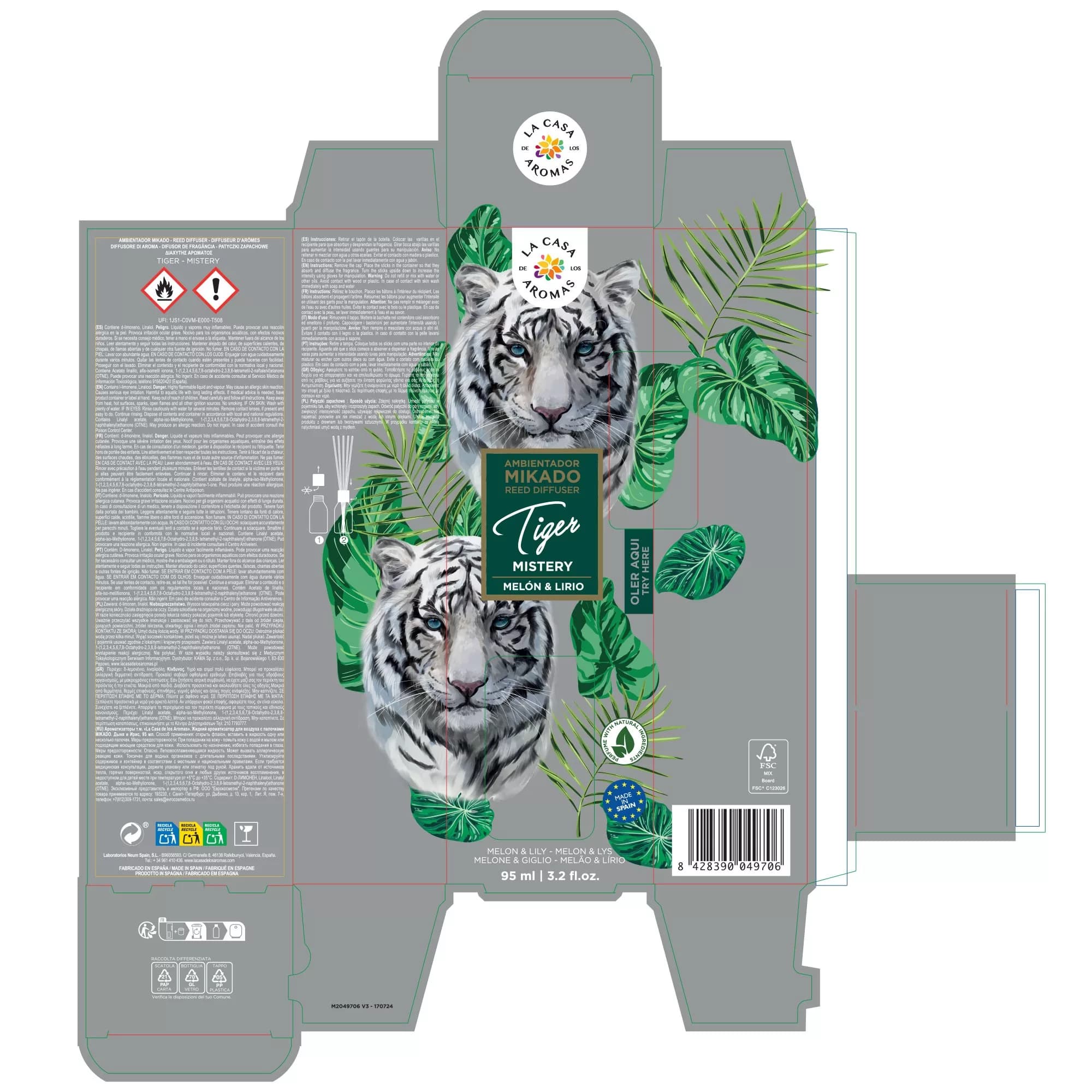 Mikado Ambientador Tiger Mistery, 95ml - Vista 3