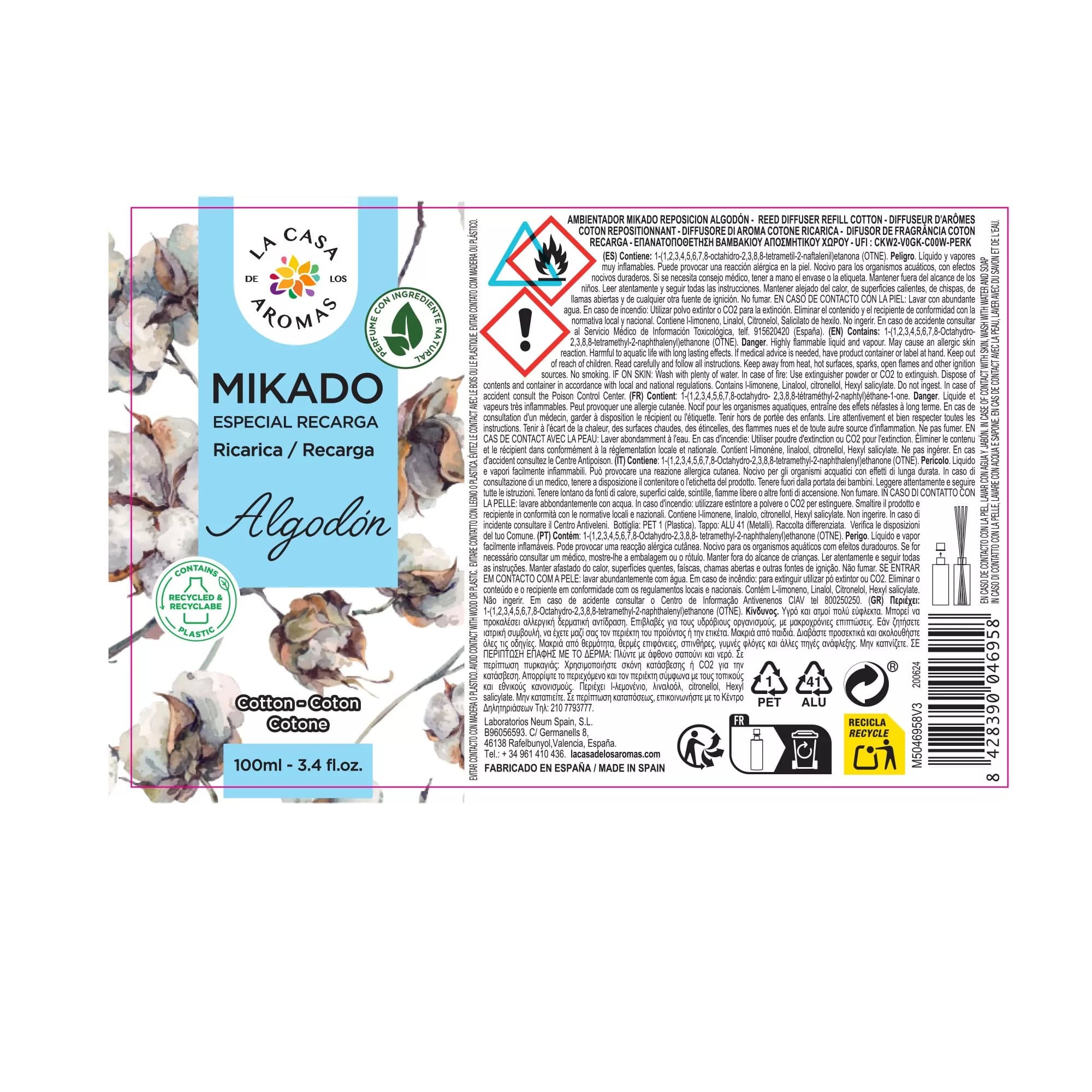 Ambientador Mikado Reposición Algodón - Vista 3