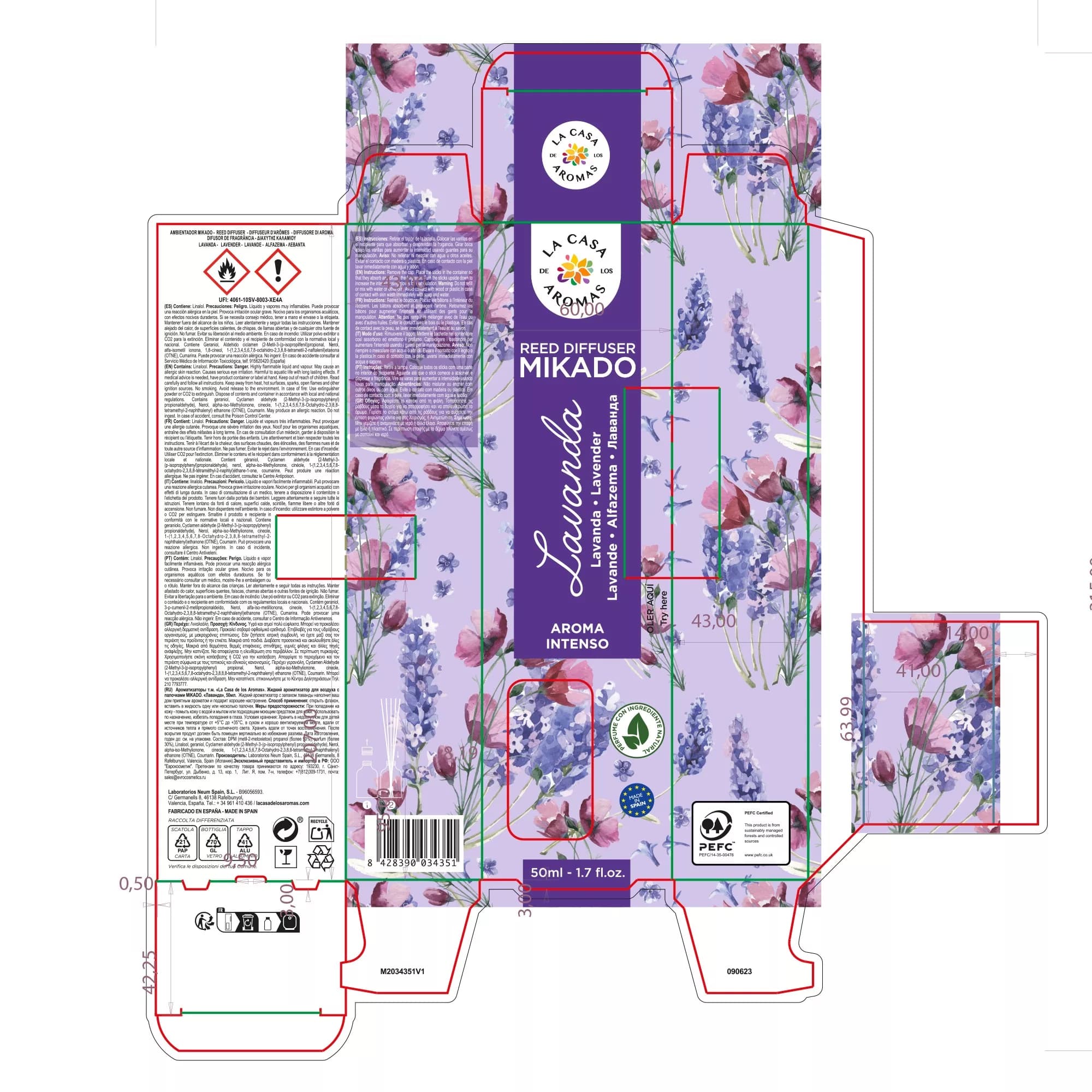 Ambientador Mikado Lavanda - 50ml. Dulces sueños - Vista 3