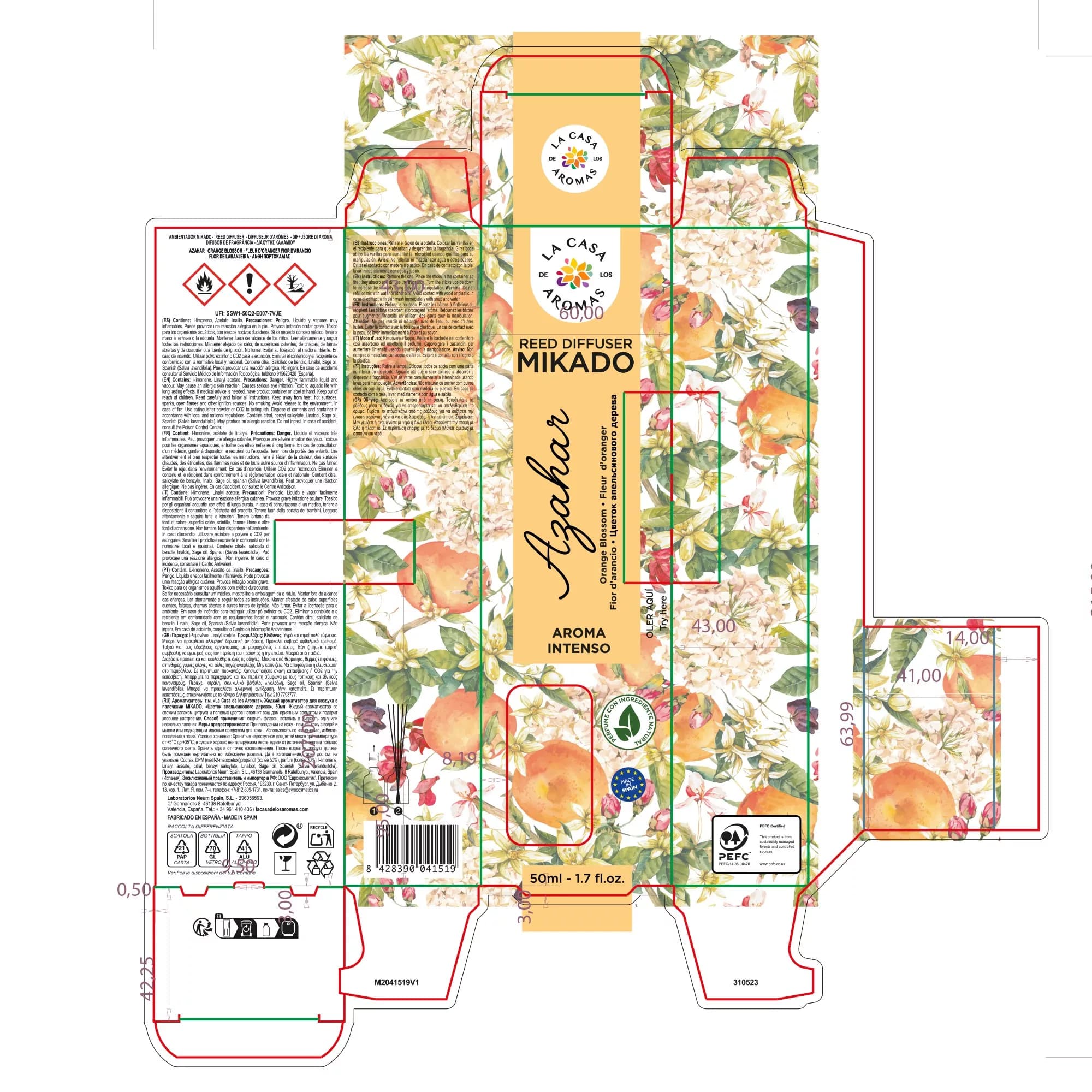 Ambientador Mikado 50ml Azahar - Vista 3