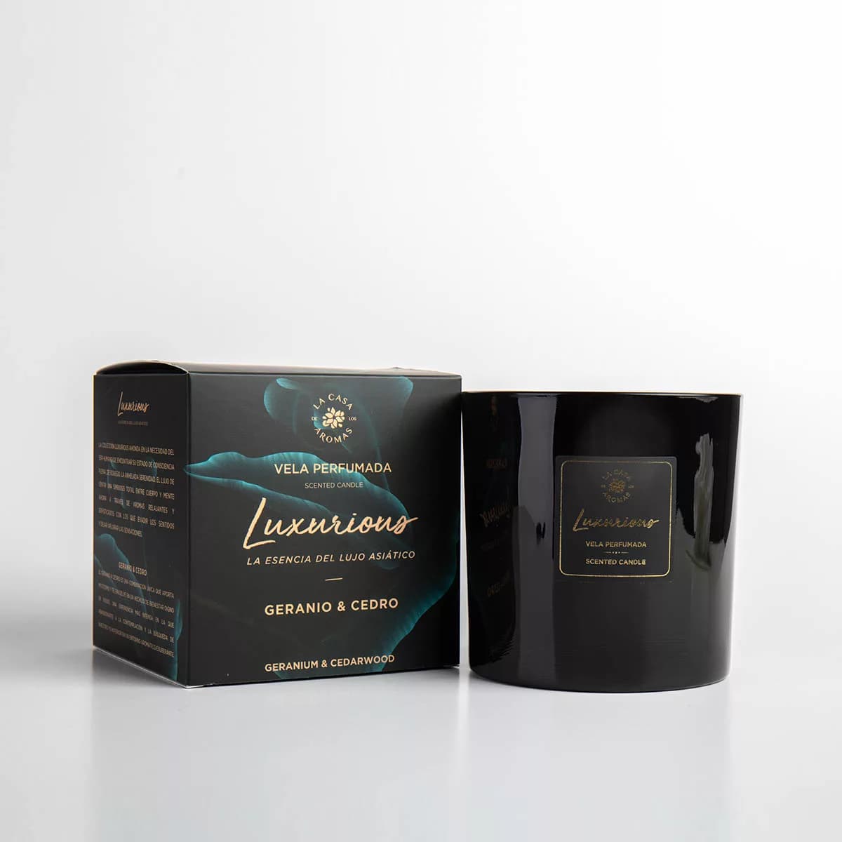 Vela Luxurious Geranio y Cedro