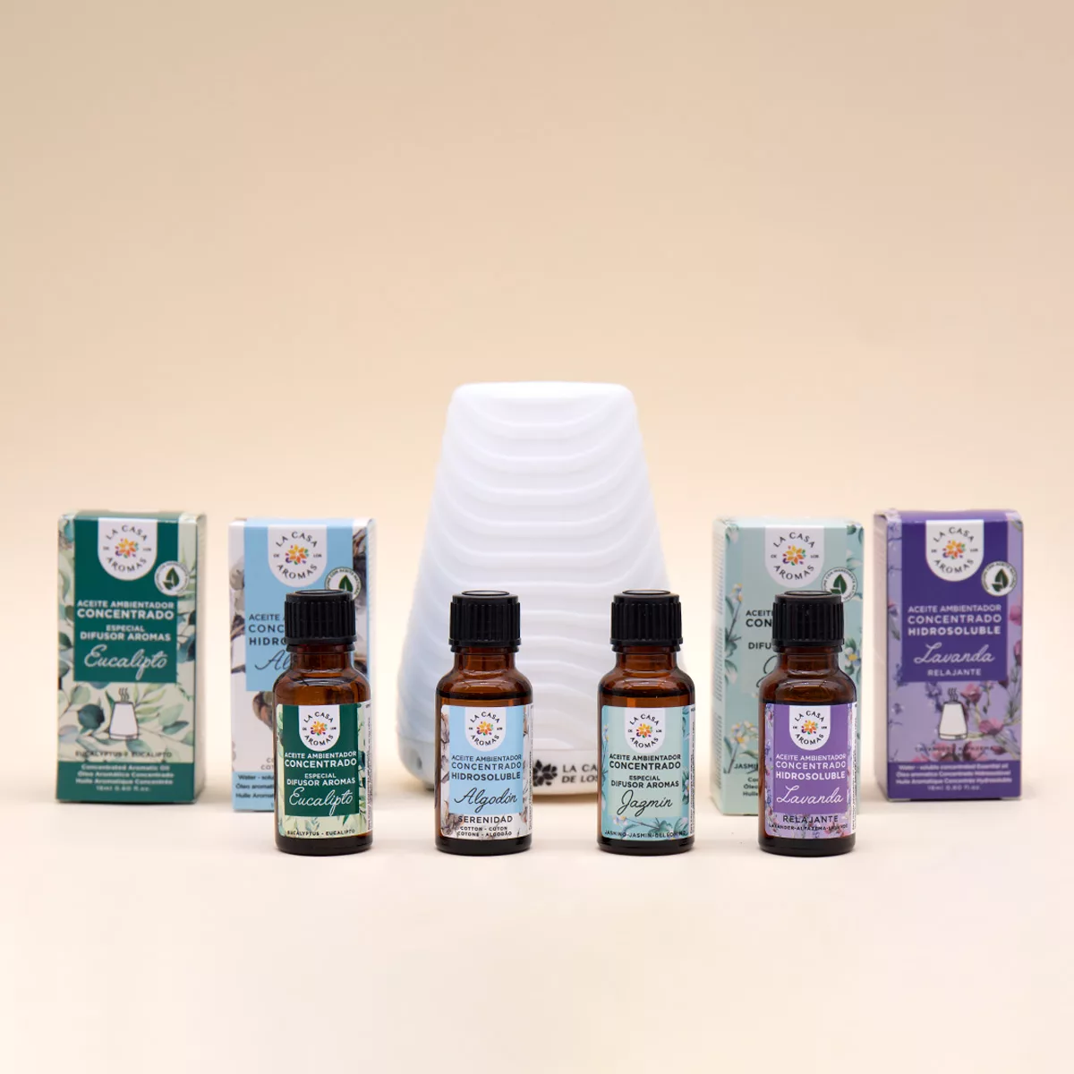 Pack Relajante Difusor y 4 aceites hidrosolubles - Vista 1