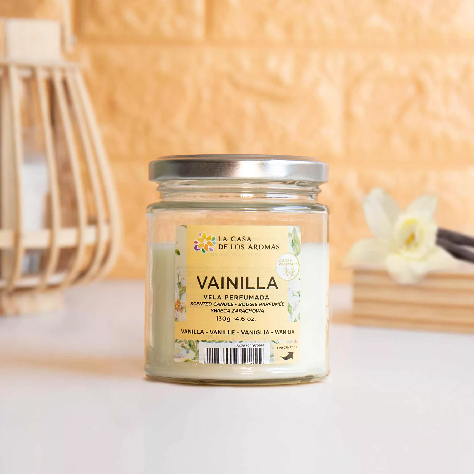 Vela aromática de vainilla