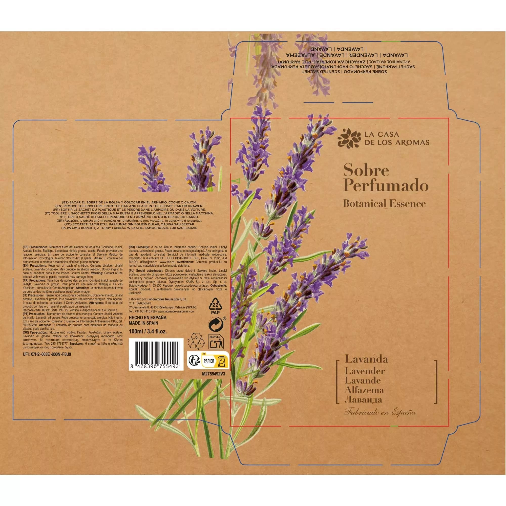 Pack Surtido 8 Sobres Perfumados para Armarios Botanical - Vista 7