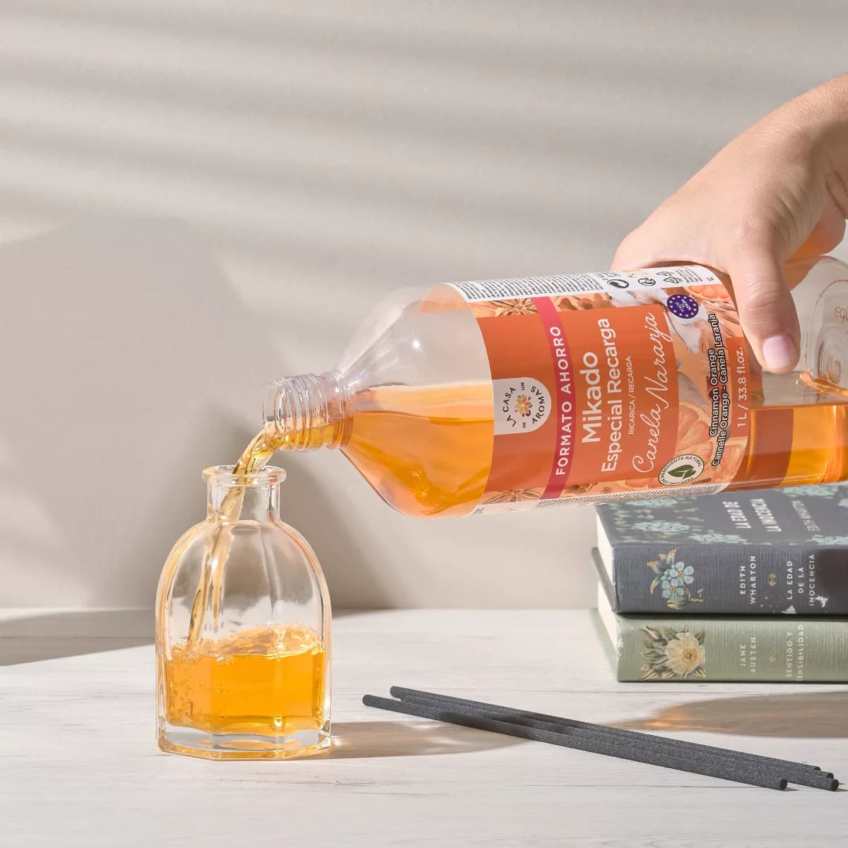 mikado reposicion canela naranja 1