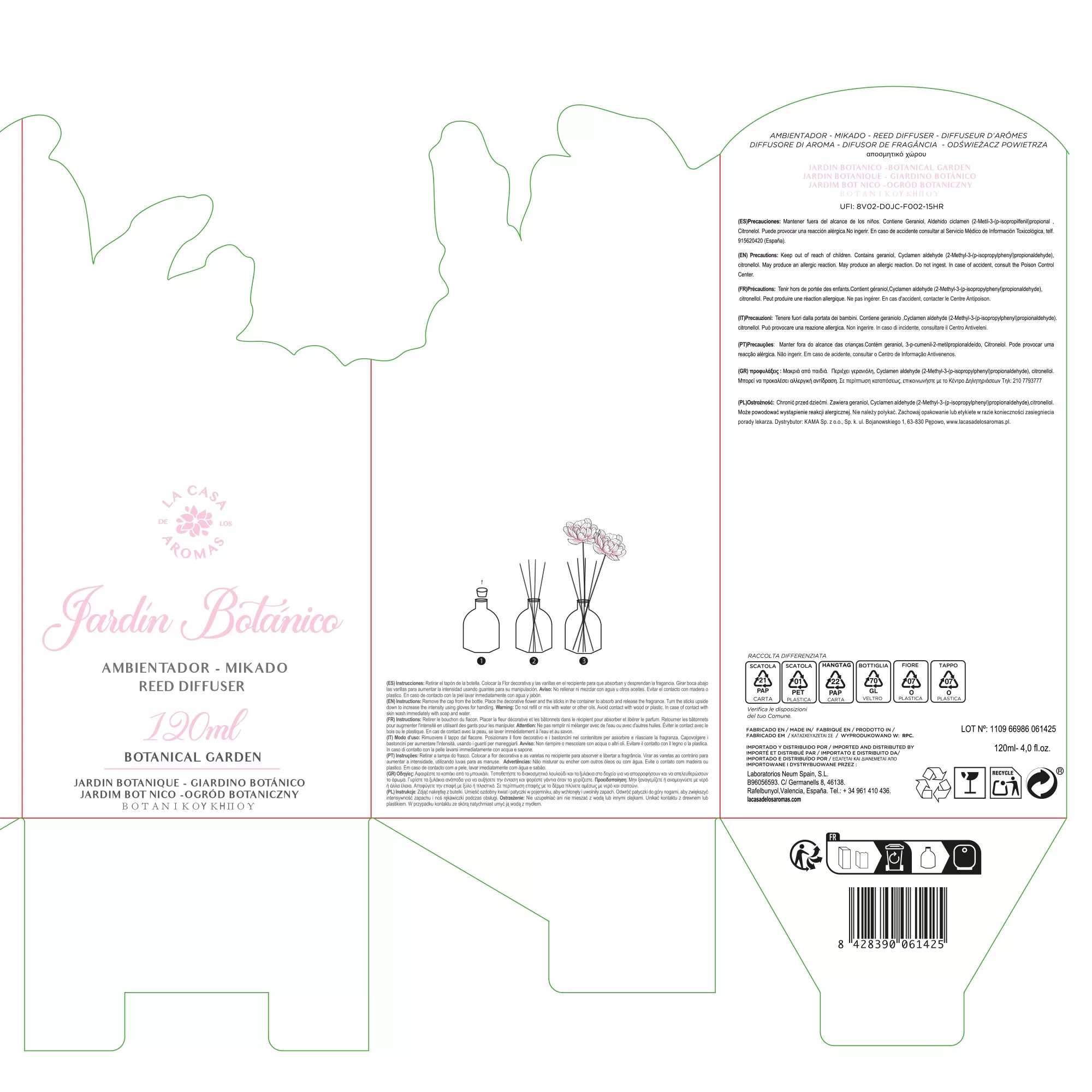 Ambientador Mikado Bloom Jardín Botánico 120ml - Vista 3