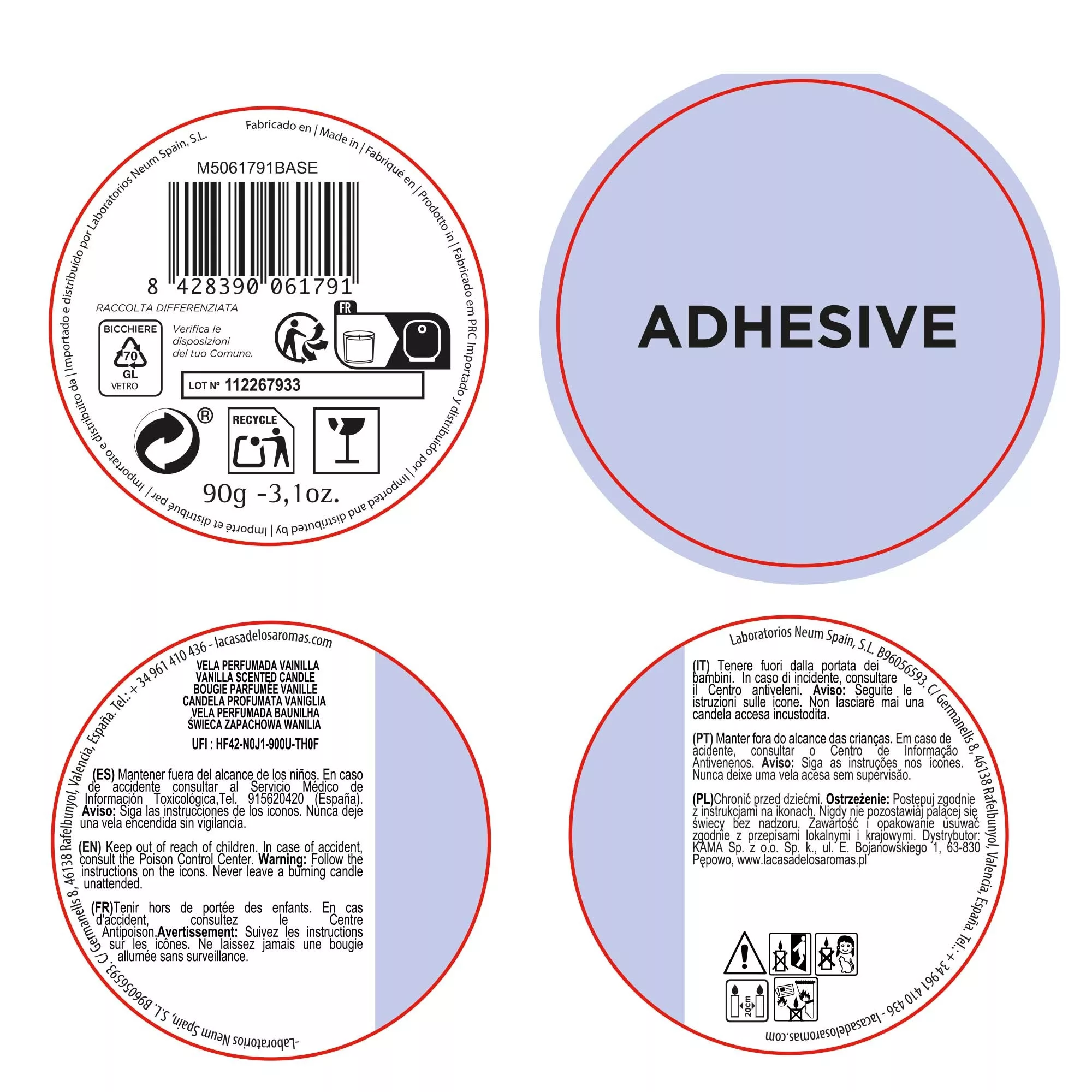 Vela aromática Vainilla, 90grs - Vista 2