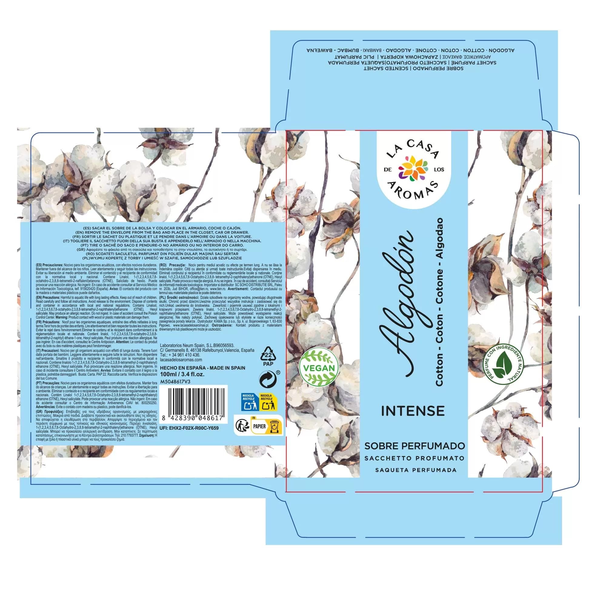 Pack Ahorro de 6 Sobres Perfumados Algodón - Vista 2