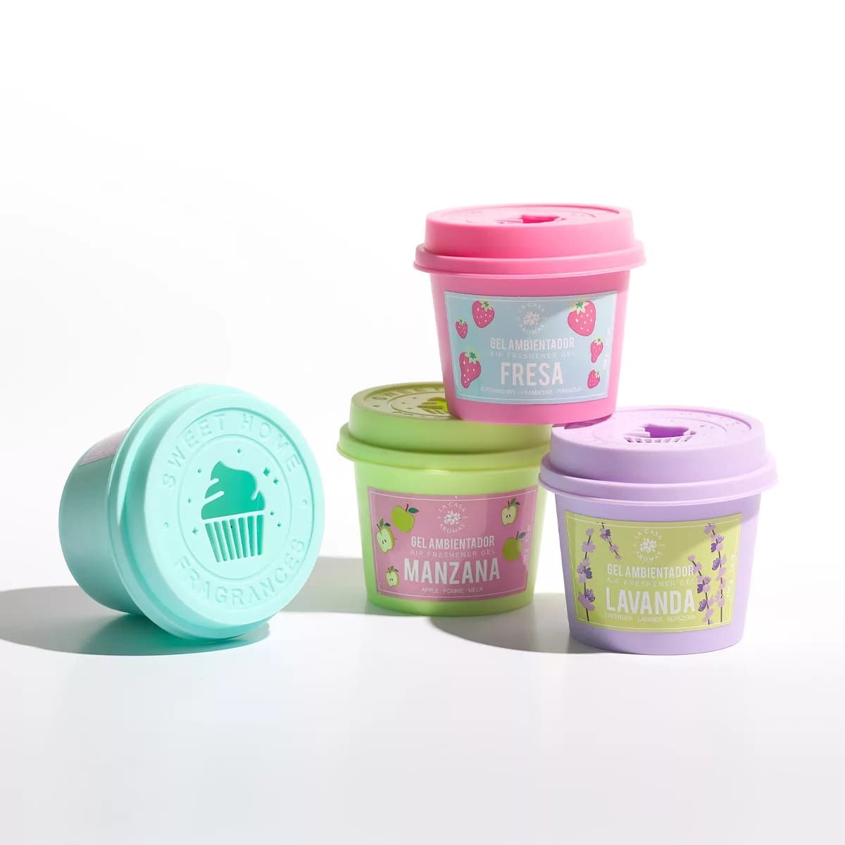 Pack Ahorro de 4 Ambientadores Cupcakes de gel para el baño - Vista 2