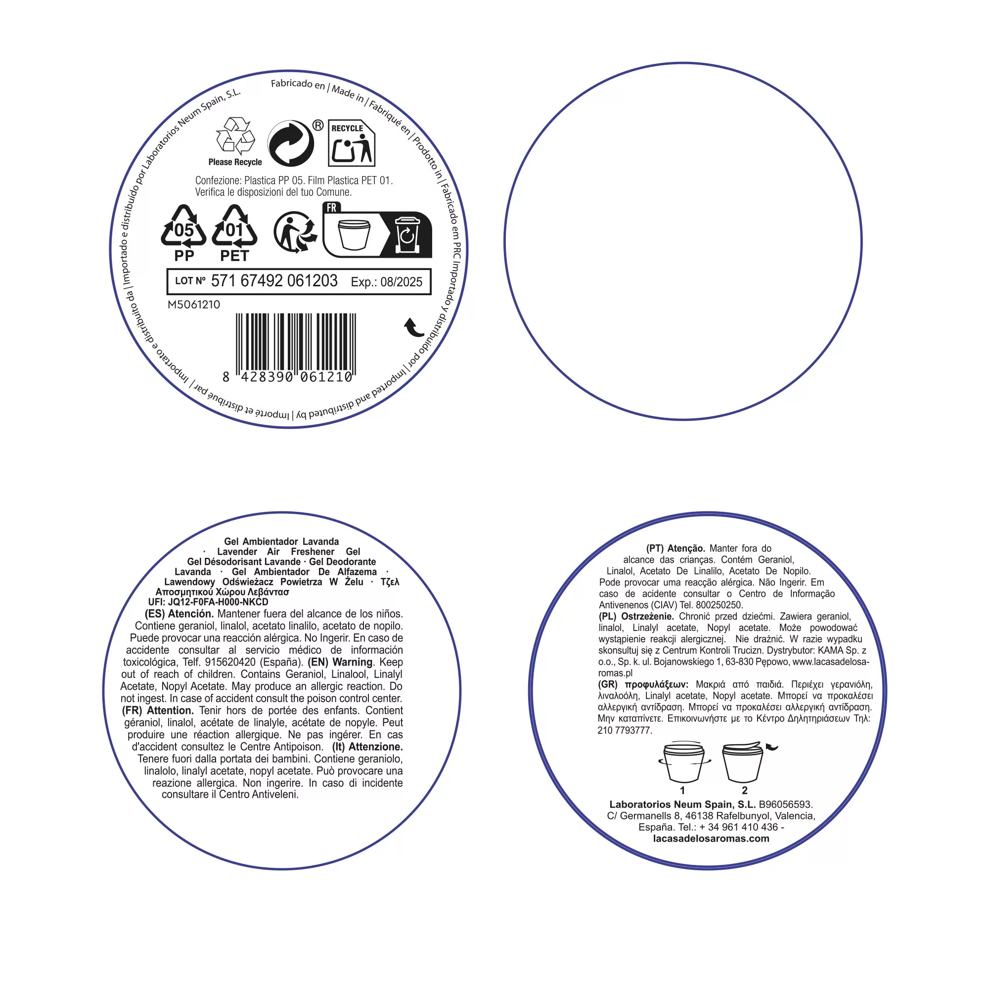 Pack Ahorro de 4 Ambientadores Cupcakes de gel para el baño - Vista 3