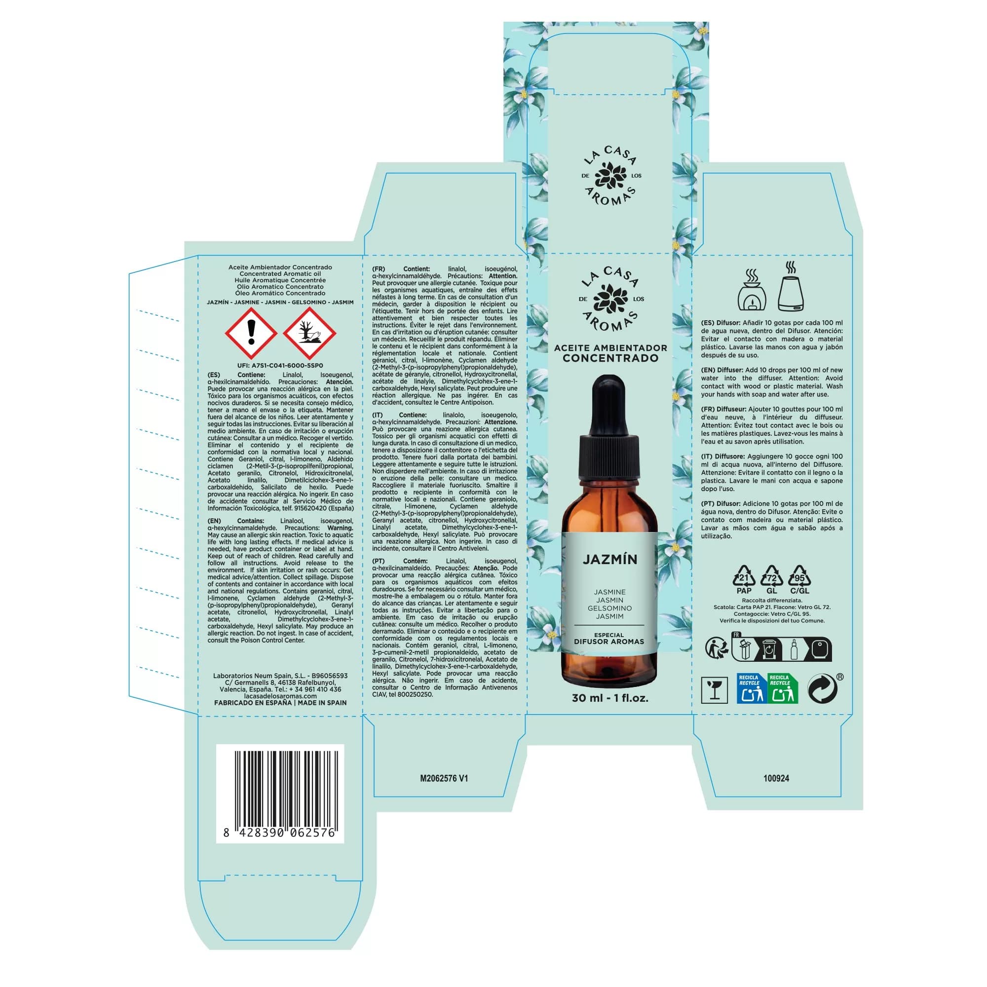 Aceite Aromático Concentrado Hidrosoluble Jazmín 30ml - Vista 2