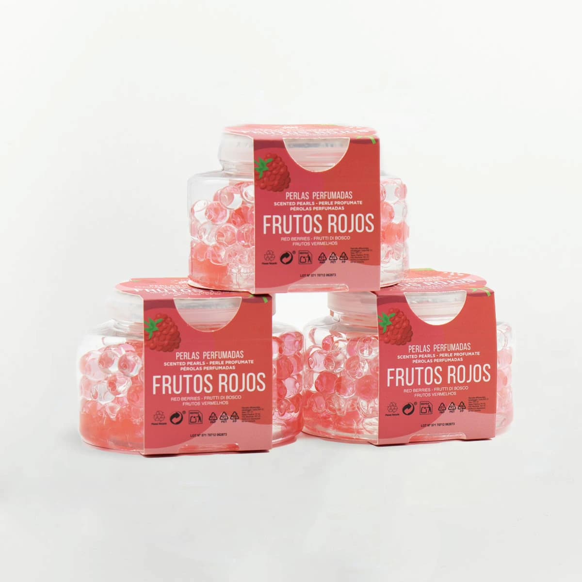 Ambientador Perlas de gel para el baño Frutos Rojos 160g - Vista 1