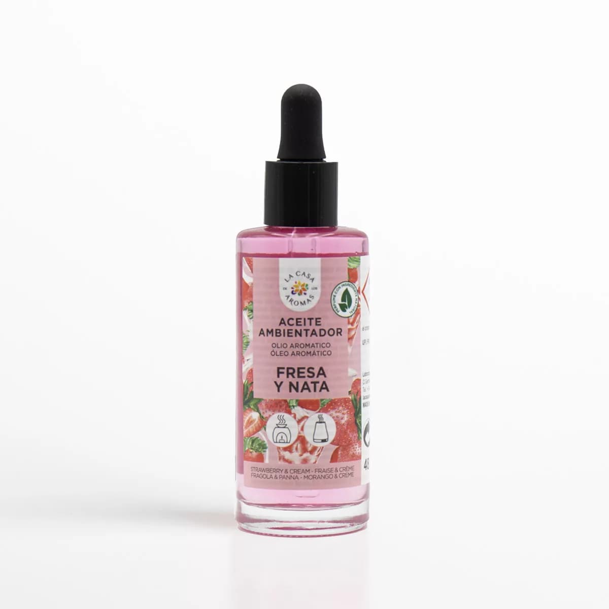 aceite ambientador fresa y nata 48ml