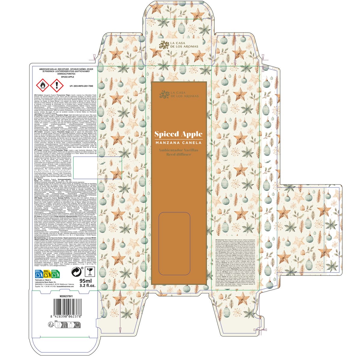 Ambientador Varillas Navidad Spiced Apple, 95ml - Vista 2