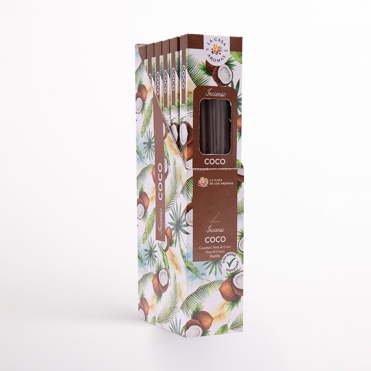 Pack 6 sets 20 sticks Incienso Coco