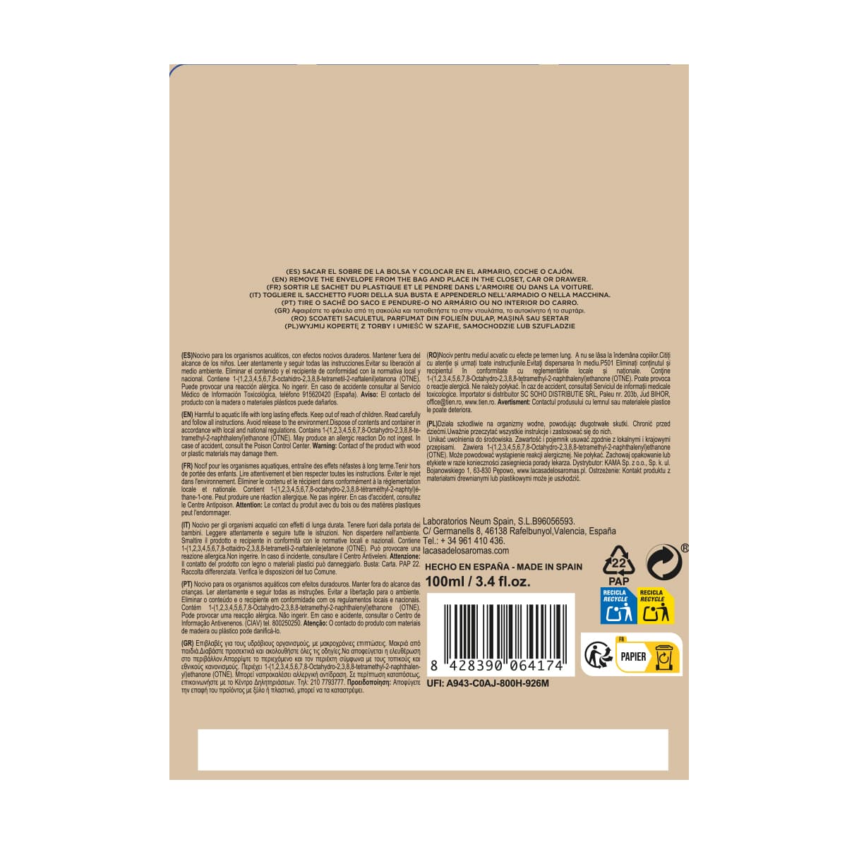 Sobre Perfumado Sellos Palo Santo - Vista 4