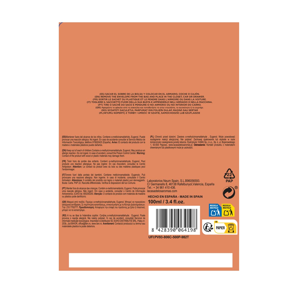 Sobre Perfumado Sellos Ginger Vainilla - Vista 4