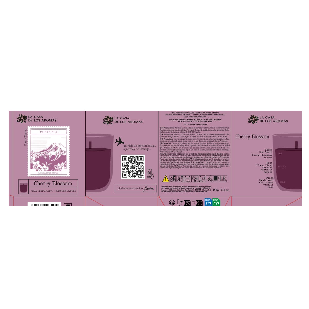 Vela Aromática Sellos Cherry Blossom - Vista 3