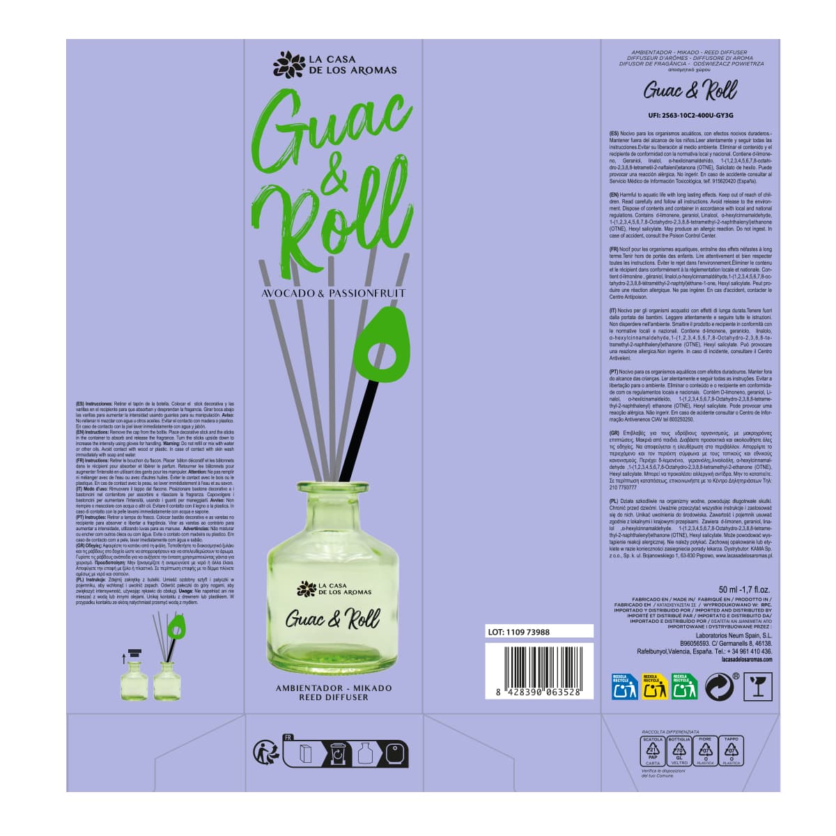 Mikado Funny Guac & Roll 50ml - Vista 5