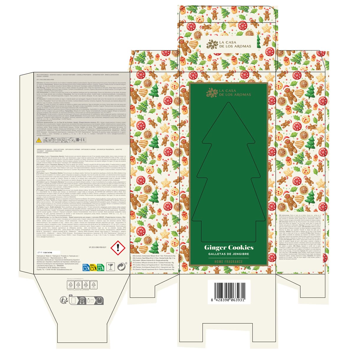 Pack Navidad Ambientador & Vela Perfumada Ginger Cookies - Vista 3