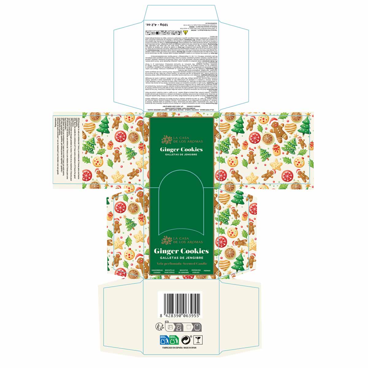 Vela Perfumada Navidad Ginger Cookies, 120g - Vista 2